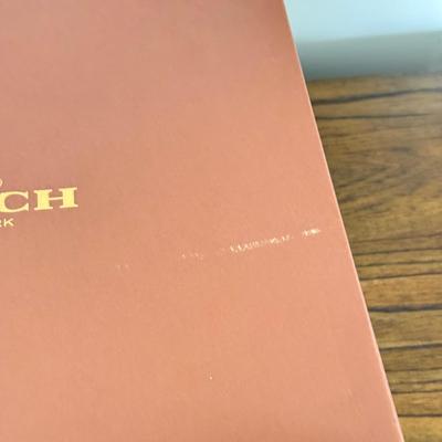 LOT 410D: Coach New York Gift Boxes w/ Cloth Bags