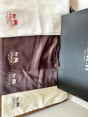 LOT 411D: Coach New York Gift Boxes & Cloth Bags