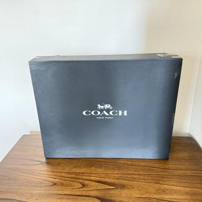 LOT 411D: Coach New York Gift Boxes & Cloth Bags
