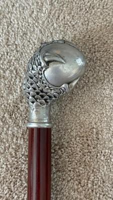 LOT 414L: Vintage Canes: Dragon Claw & Marble Resin Handle