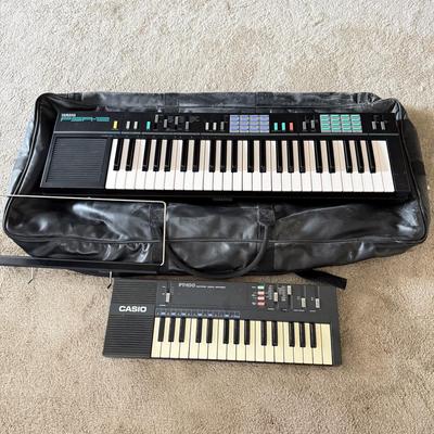 LOT 417L: Electronic Keyboards: Yamaha PSR-12 & Casio PT-100