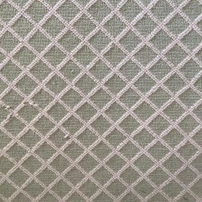 BR719 Large Custom Cut Berber Sage Green and White Wool Area Rug 12' x 15'6"