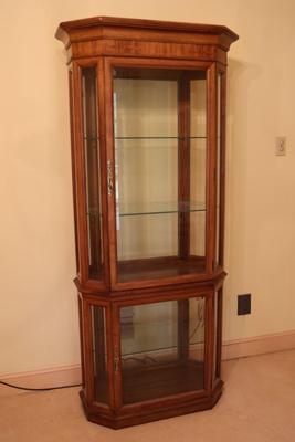 Illuminated Curio Cabinet