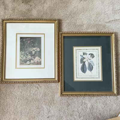 LOT 423L: Monet Spring Flowers Framed Print & Framed Floral Artwork