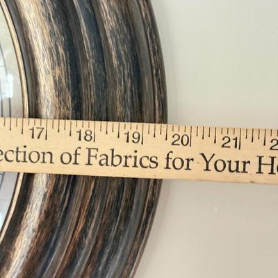 LOT 424D: Home Decor: Edinburgh Clock Company Wall Clock & Circular Mirror