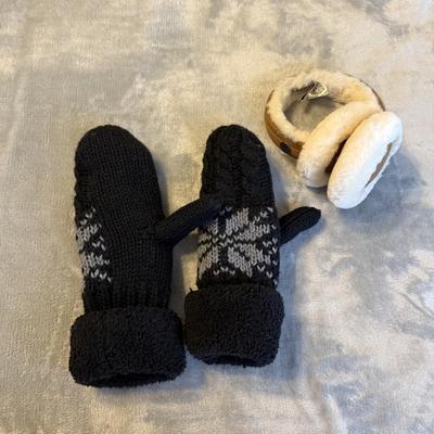 LOT 430U: Ugg Earmuffs & Snowflake Mittens