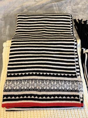 LOT 431U: Calvin Klein Scarf w/ 2 J Crew Scarves