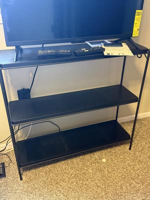 LOT 436U: Insignia 32” LCD TV Model NS-32D310NA21 w/ Small TV Stand