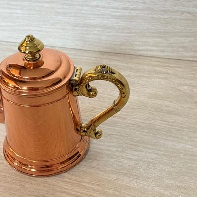 LOT 442D: Copper Tea Kettle w/ Copper Coffee & Teapots