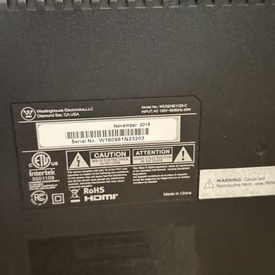 LOT 447F: Westinghouse 32” TV Model WD32HB1120-C