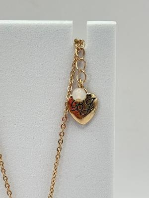 LOT 344J: 19” Betsey Johnson Ladybug Pendant Necklace w/ Matching Pierced Earrings