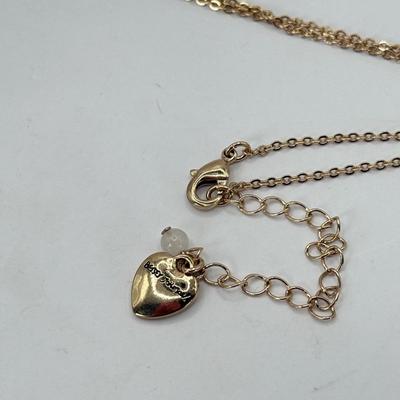 LOT 344J: 19” Betsey Johnson Ladybug Pendant Necklace w/ Matching Pierced Earrings