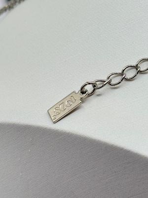 LOT 350J: 20” Trifari Silver Tone Marcasite Pendant Necklace, 19” 1928 Silver Tone Flower Pendant Necklace & 20” Metal Link Chain