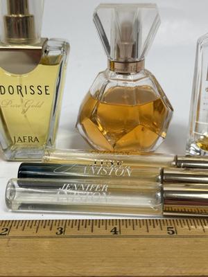 Vintage Lot of old perfume some almost full and some almost empty RED, DIAMOND & RUBIES, JENNIFER ANISTON, ETC