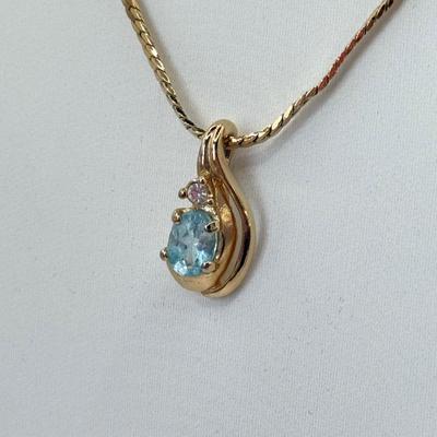 LOT 352J: 17” Victorian Style Faux Glass Amethyst Necklace, 15” Mesh Gold Tone Chain, 16” Trifari Graduated Heart Necklace, 15” Gold Tone...