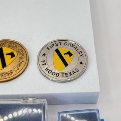 LOT 353J: Collection of Military Coins & Pins