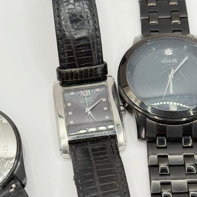 LOT 359J: Collection of Men’s Watches: Fossil, Citizen, Guess