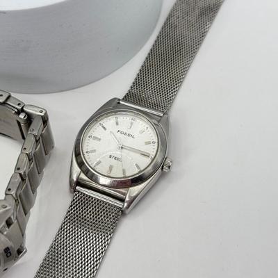 LOT 360J: Men’s Watches: Fossil & Timex