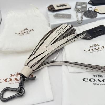 LOT 323J: Coach Cloth Bags & Keychains / Bag Tags