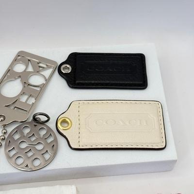 LOT 323J: Coach Cloth Bags & Keychains / Bag Tags