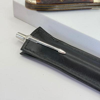 LOT 324J: Arrow Pen & Collection of Pocket Knives: Swiss, Winchester & Craftsman