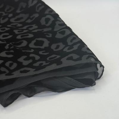 LOT 326J: Coach New York Black Leopard Print Scarf