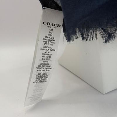 LOT 328J: Coach New York Floral Print Scarf