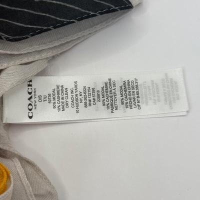 LOT 329J: Coach New York Fashion Scarf