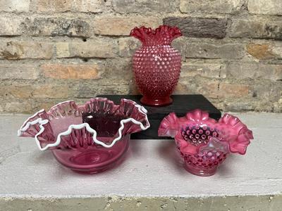 Beautiful Cranberry Glass