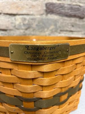Longaberger 1997 Snowflake Baskets