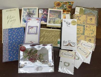 Stationary Lot - greeting cards, thank you notes, Christmas Cards, Notepads and Placeholder Cards, etc