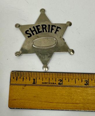 Sheriff 6 point Tin Star Badge