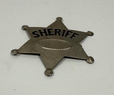 Sheriff 6 point Tin Star Badge