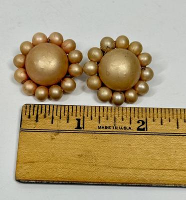 Vintage Clip-on Earrings Marked Japan