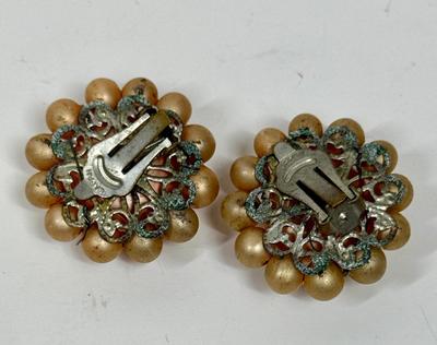 Vintage Clip-on Earrings Marked Japan