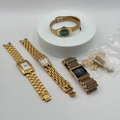 LOT 452J: Gold Tone Watch Collection: Citizen & Bulova