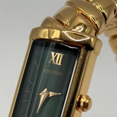 LOT 455J: Four Ladies Gold Tone Seiko Watches w/ Extra / Replacement Links