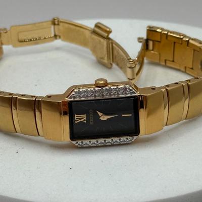 LOT 455J: Four Ladies Gold Tone Seiko Watches w/ Extra / Replacement Links