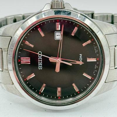 LOT 456J: Fossil Mood Watch Face w/ Men’s Watches: Seiko, Pulsar & Invicta