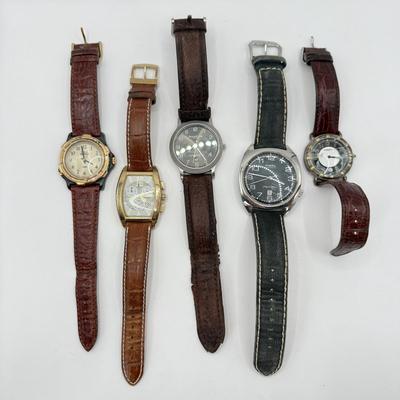 LOT 457J: Collection of Watches, Some w/ Leather Bands