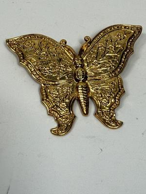 Gold-tone 1928 Butterfly Brooch Pin