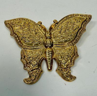 Gold-tone 1928 Butterfly Brooch Pin