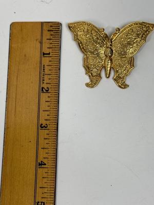 Gold-tone 1928 Butterfly Brooch Pin
