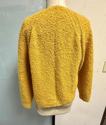 Vintage Mustard Yellow Cardigan in Large size