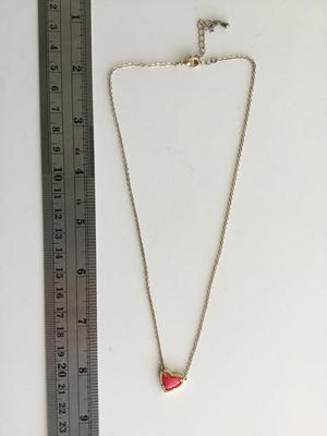 Gold tone beautiful heart fashion necklace