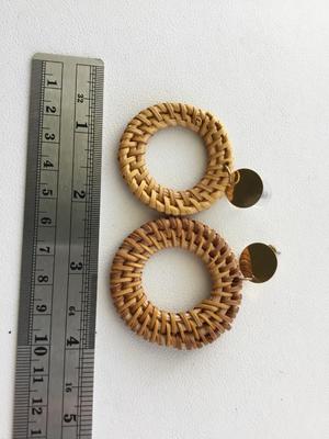 Beautiful brown fashion earrings