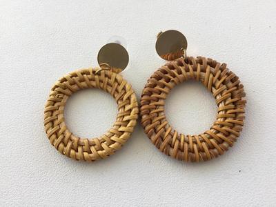Beautiful brown fashion earrings