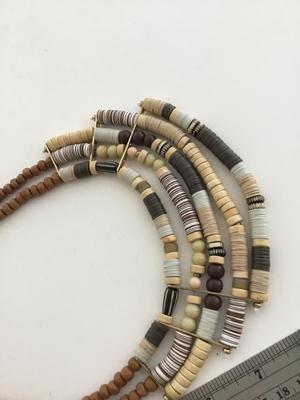 Beautiful colorful statement beaded necklace