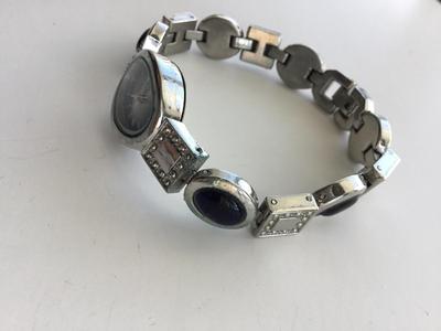 Marked beautiful dark blue wristwatch