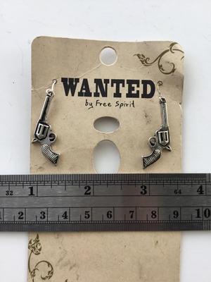 Beautiful pistol fashion earrings